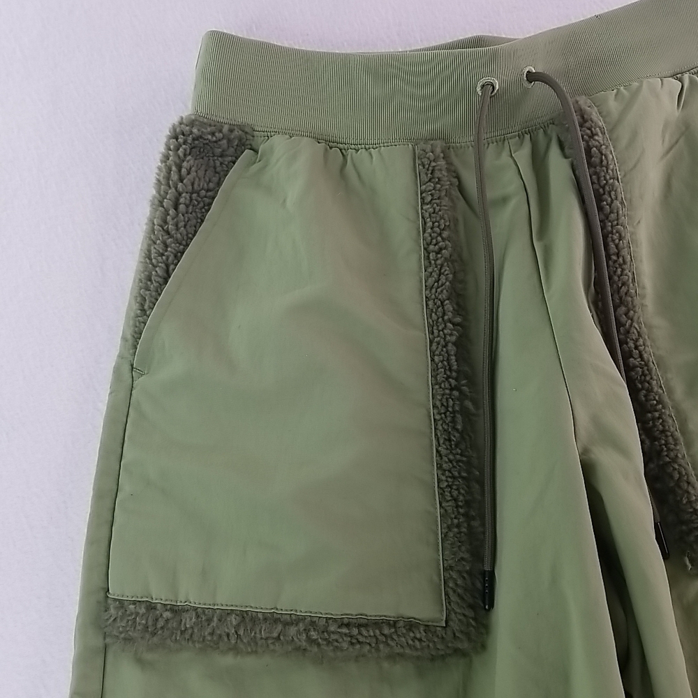 Nike Women High Waisted Joggers Olive Green Pocket Sweatpants Athletic M - Picture 3 of 16